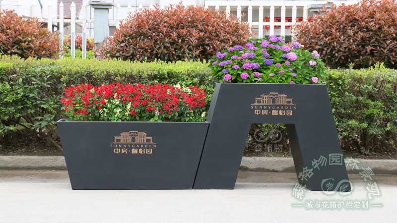 廣場商業(yè)中心不銹鋼花箱 