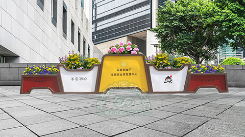 多彩五組合不銹鋼花箱