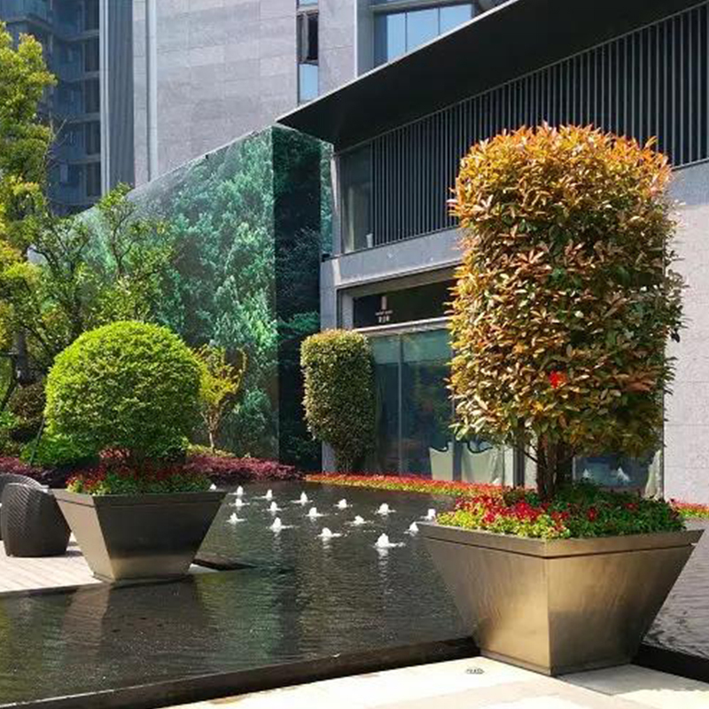 酒店201不銹鋼花箱