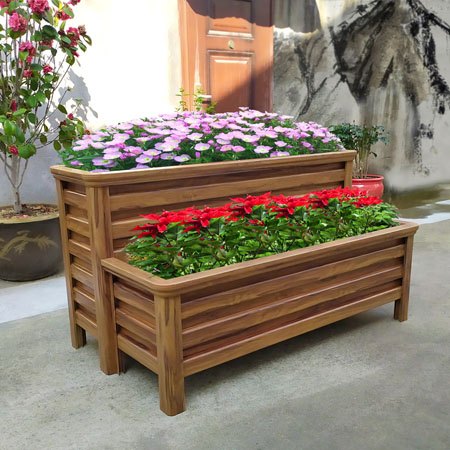 公園雙層鋁合金花箱