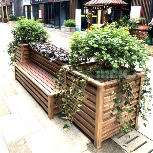 公園景觀座椅花箱