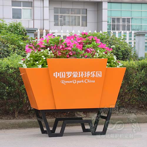 公園景區時尚不銹鋼花箱