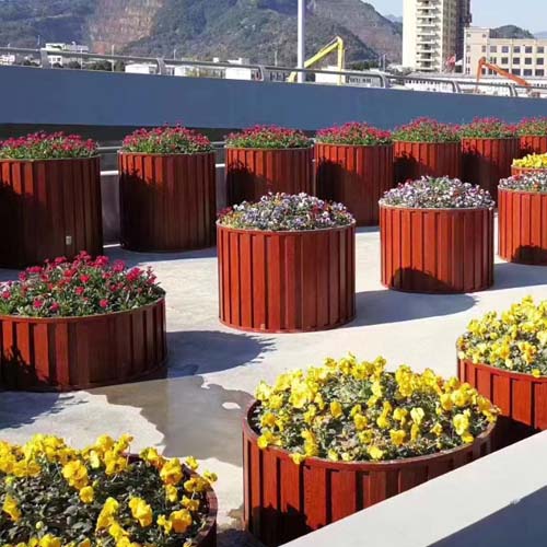 圓形鋁合金樹圍花箱