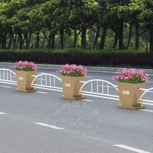 益陽(yáng)現(xiàn)代城市道路花箱護(hù)欄