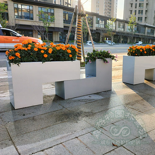 L形組合不銹鋼道路雨水花箱