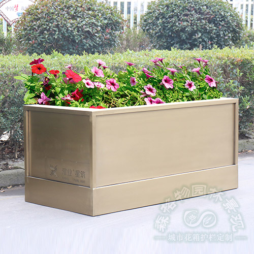 天門電鍍金色不銹鋼花箱