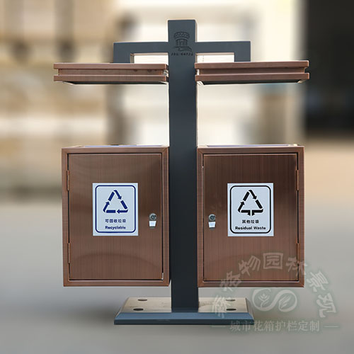 天門不銹鋼雙分類垃圾箱