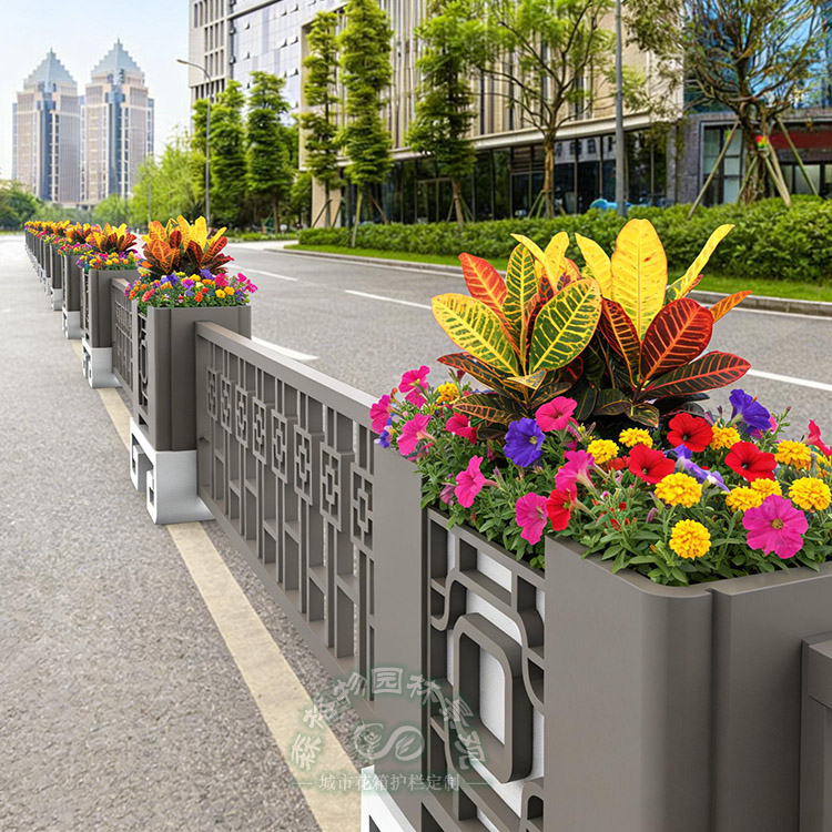 哈爾濱錦繡中華市政道路花箱護欄