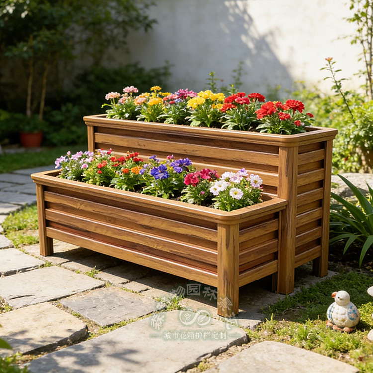 公園雙層鋁合金花箱