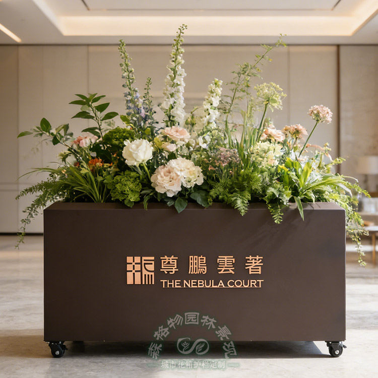 售樓處萬向輪移動花箱