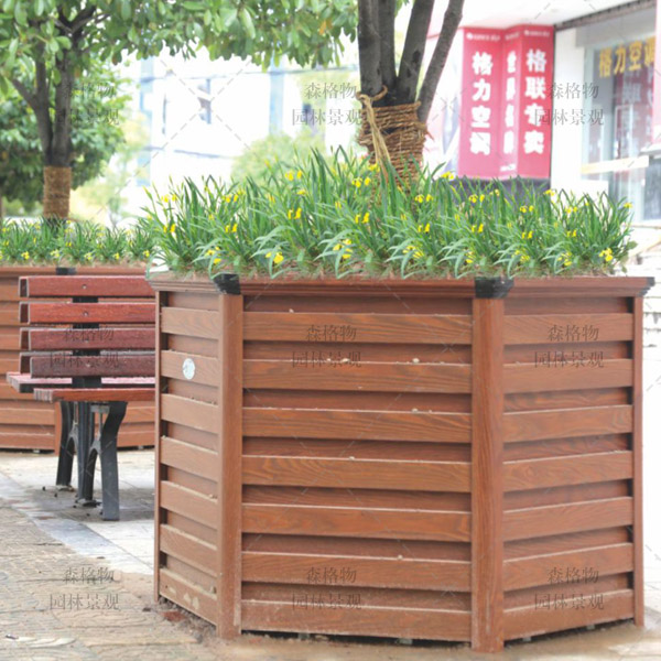 六邊形鋁合金樹(shù)池花箱