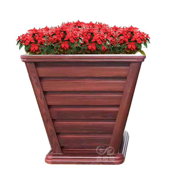 公園方斗型鋁合金花箱