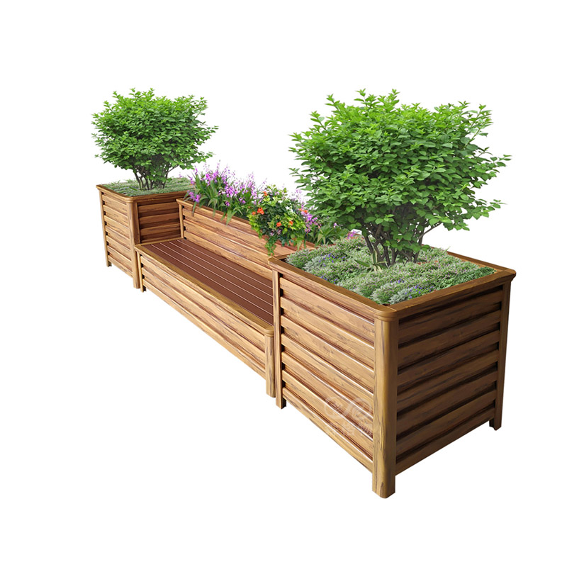 公園景觀座椅花箱