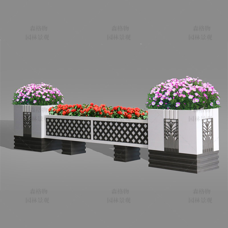 洛洛可馬槽PVC花箱護欄