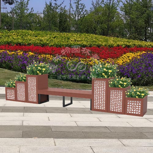 景觀花箱長凳座椅