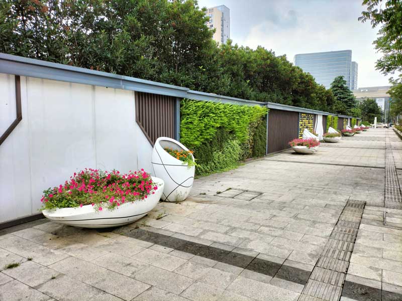 道路景觀玻璃鋼花箱