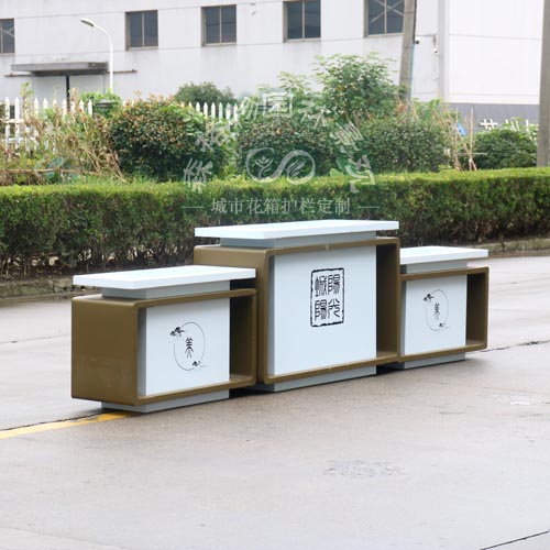 科技之城不銹鋼花箱護欄