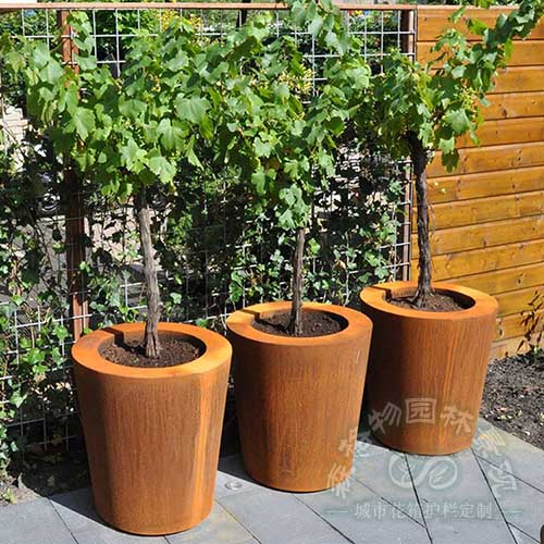 耐候鋼花箱樹池