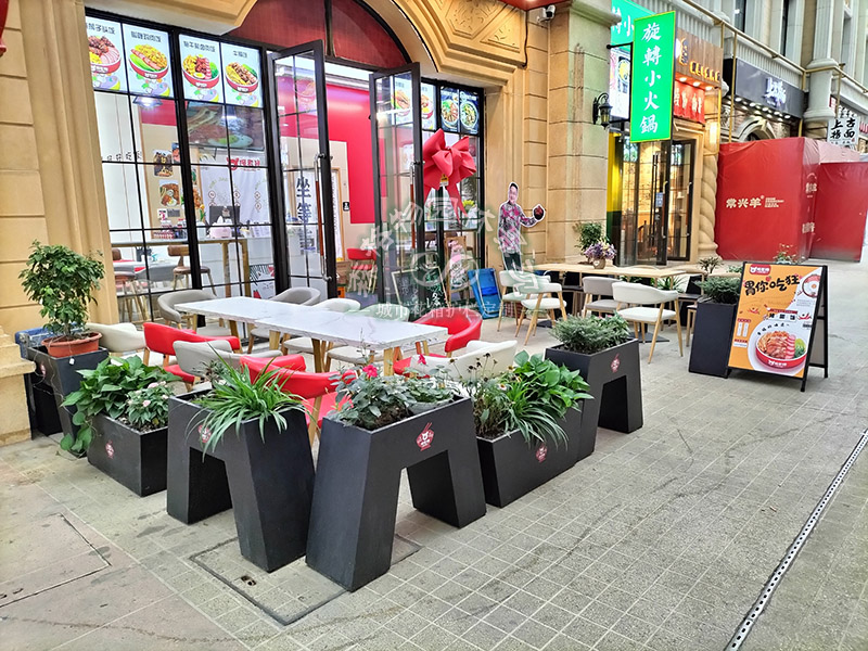 商業街隔斷花箱