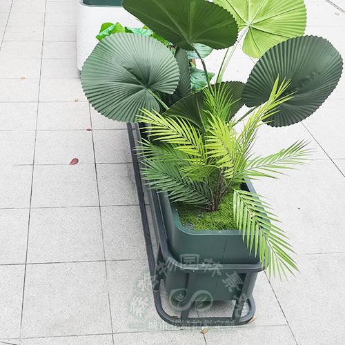 商業(yè)街庭院風(fēng)花箱隔斷