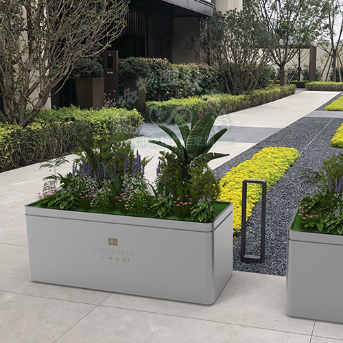 雙層箱體不銹鋼花箱