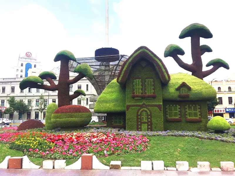 仿真人造綠色雕塑為何如此火爆？的優點是什么？